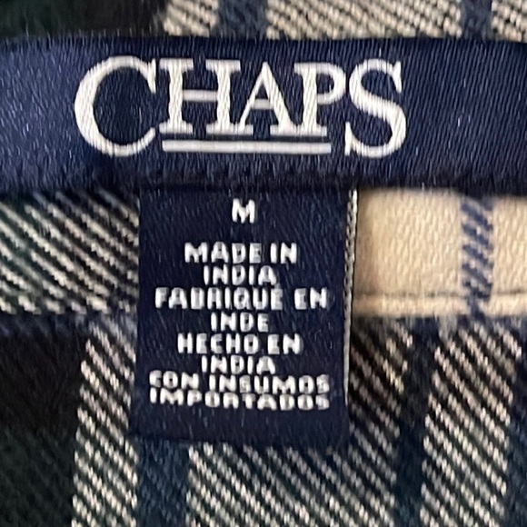 CHAPS Tartan 💯 Cotton Shacket Sz. MD - Picture 10 of 16